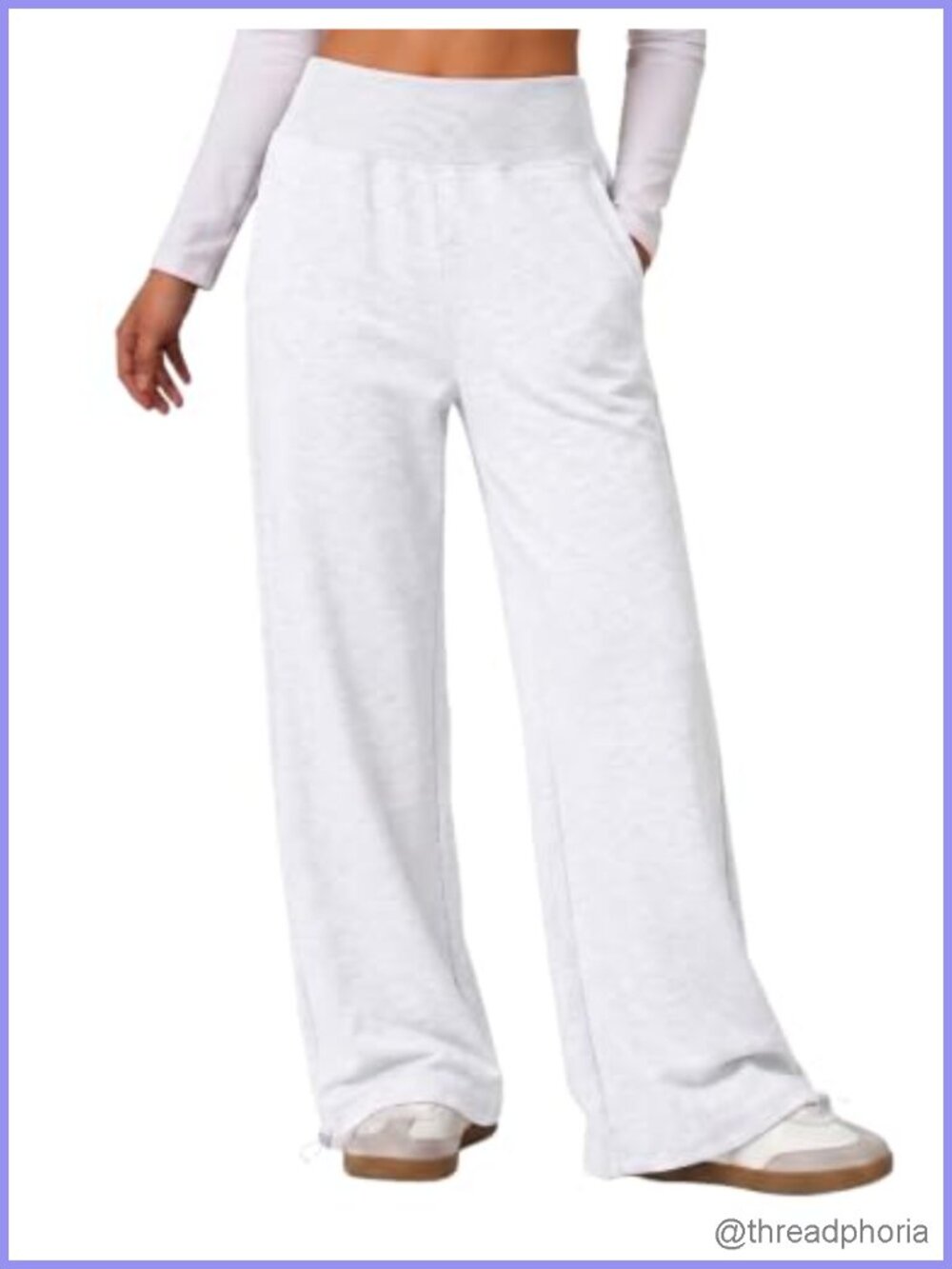 Women Cotton Joggers Drawstring Cuff Sweatpants with Pockets